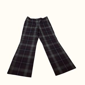 ETCETERA Women’s Maroon/Grey Plaid Pants Academia Size 14